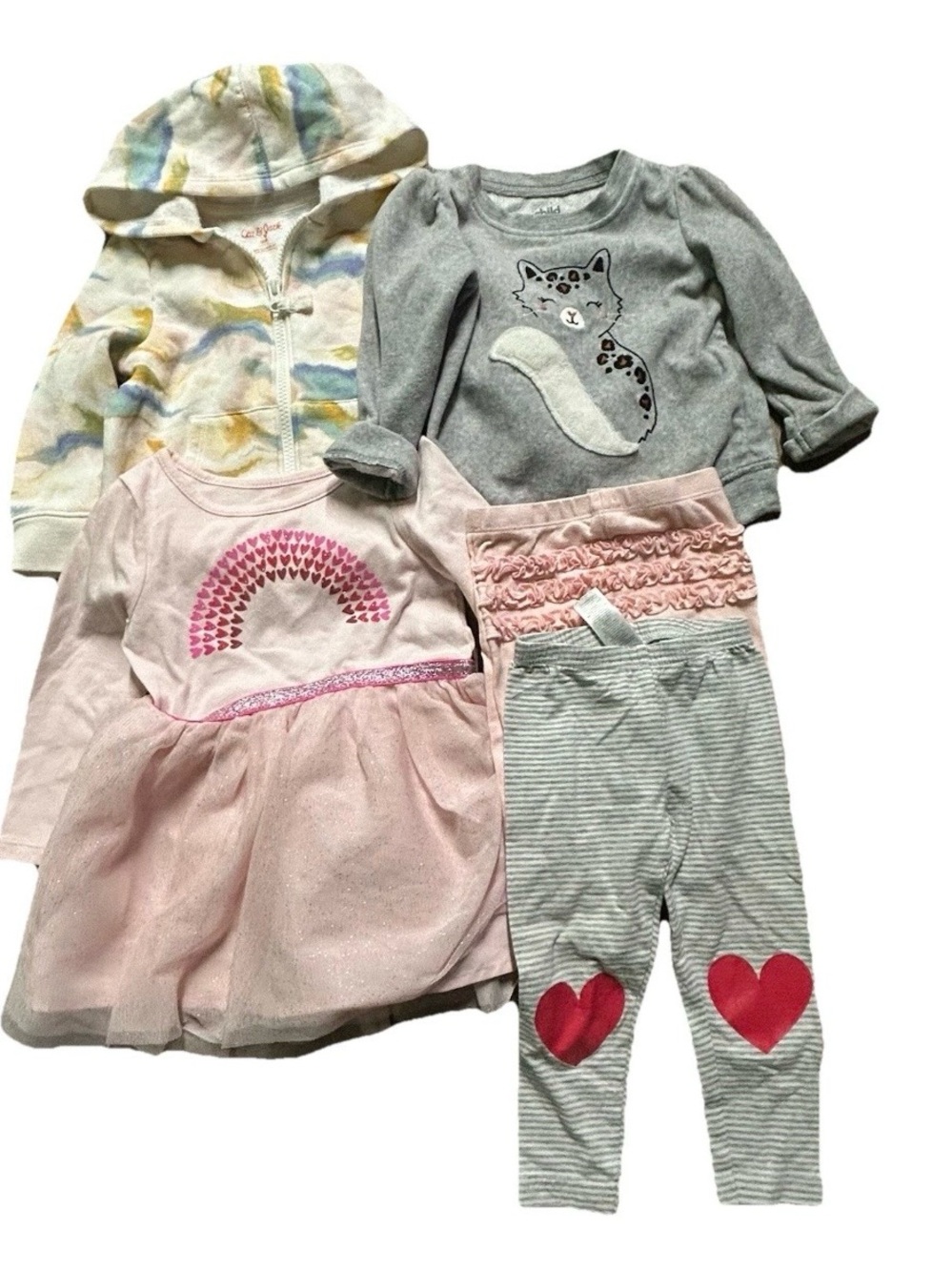 Toddler Girl Clothing Sweatshirts Long Sleeve Dress Leggings Size 18 Months